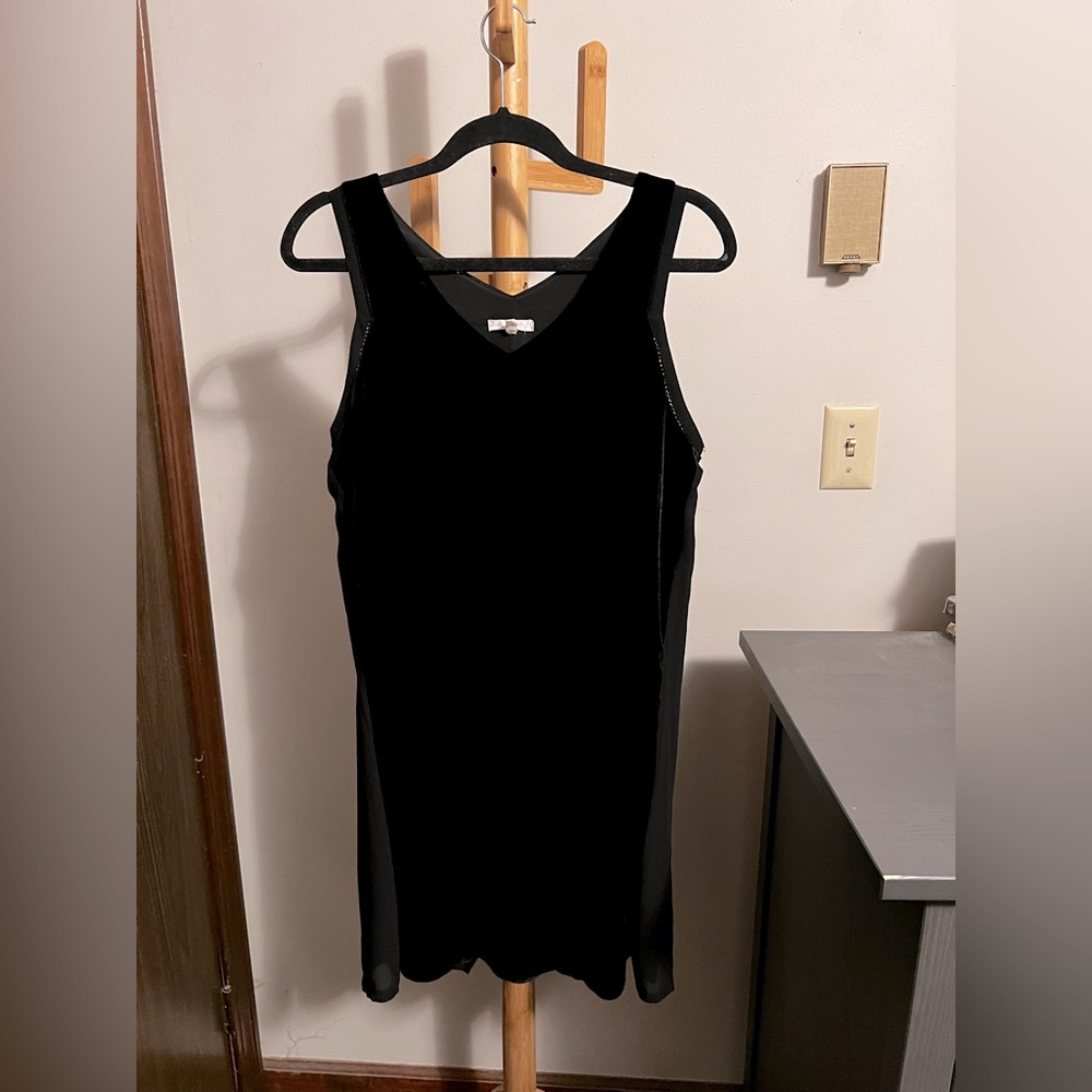 Mystree Velvet and chiffon Dress